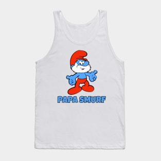 Papa Smurf Tank Top